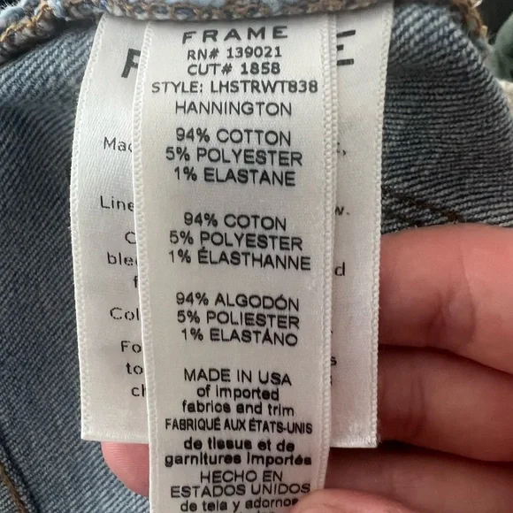 NWT Frame Le High Straight Tie Waist Raw Hem
Jeans Size 25 - Picture 11 of 15